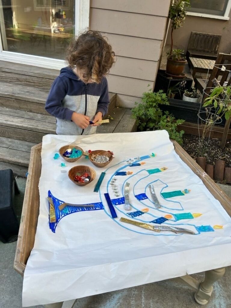 menorah art jewish preschool west LA