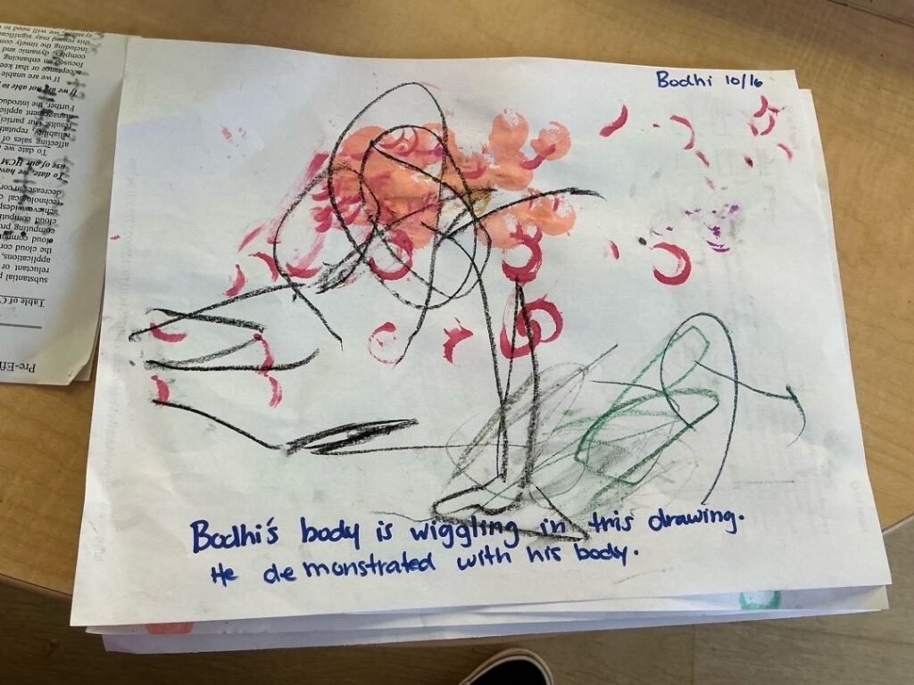 child art project at west LA preschool