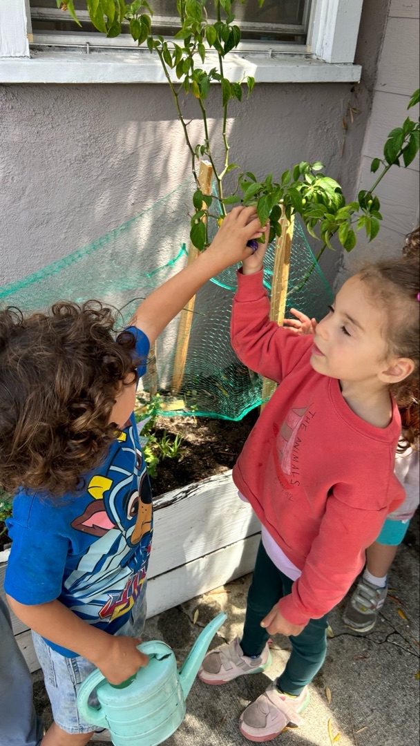 The atelier classroom at Barefoot Atelier, a RIE-inspired preschool in West Los Angeles